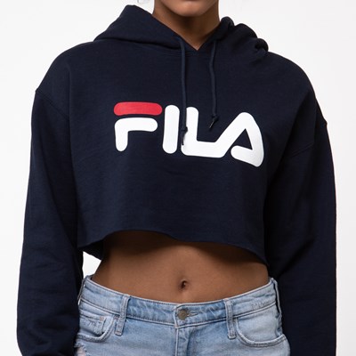 dark blue fila hoodie