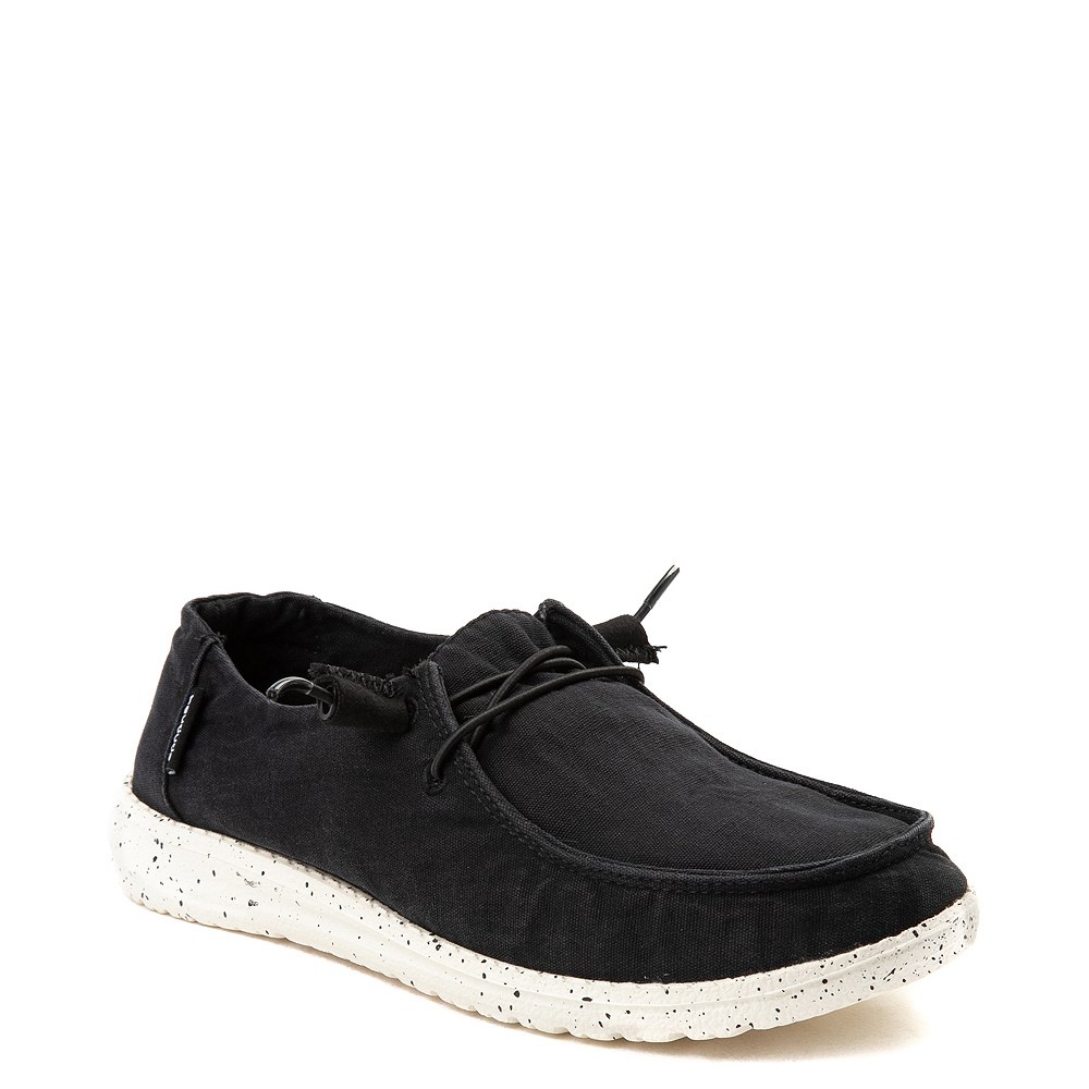 black casual slip on shoes