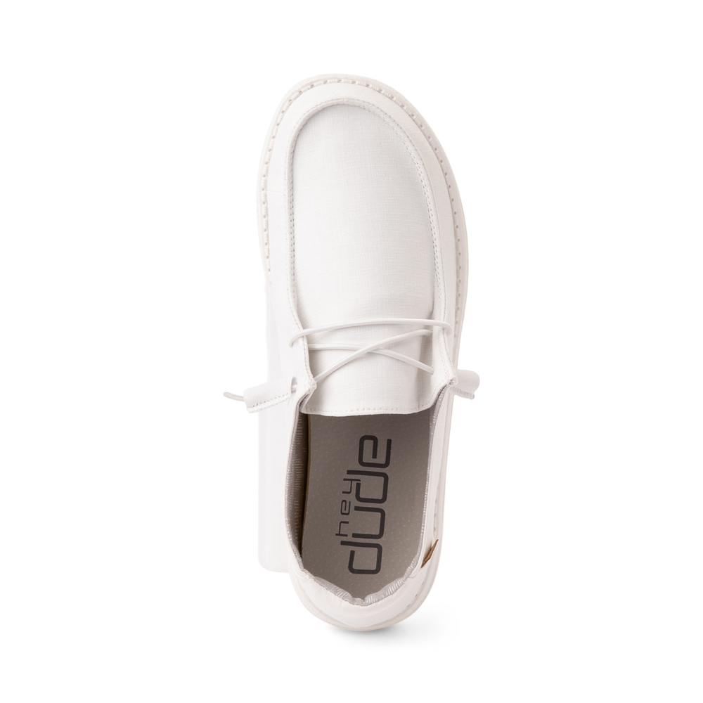 white slip on casual shoes