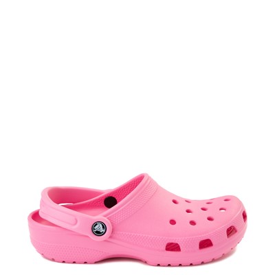 white and pink crocs