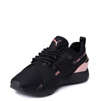 black and rose gold puma muse
