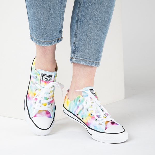 alternate view Womens Converse Chuck Taylor All Star Lo Sneaker - Tie DyeB-LIFESTYLE1