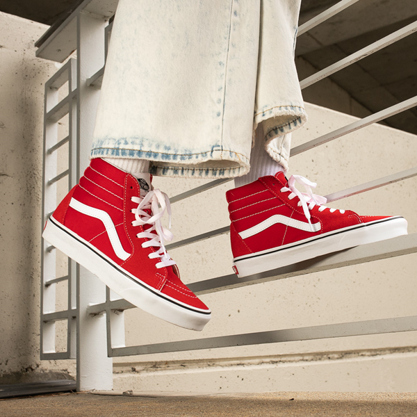 Vans Sk8-Hi Skate Shoe - Racing Red