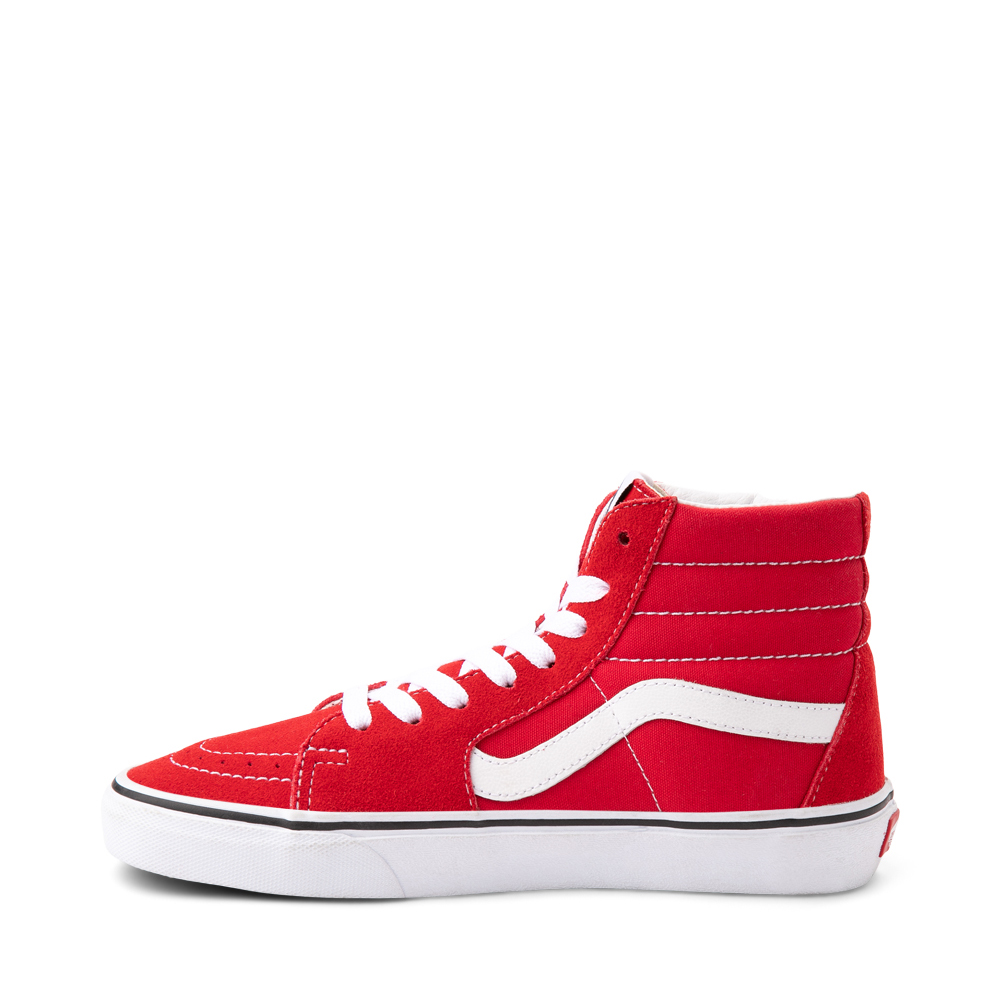 all red vans high top journeys