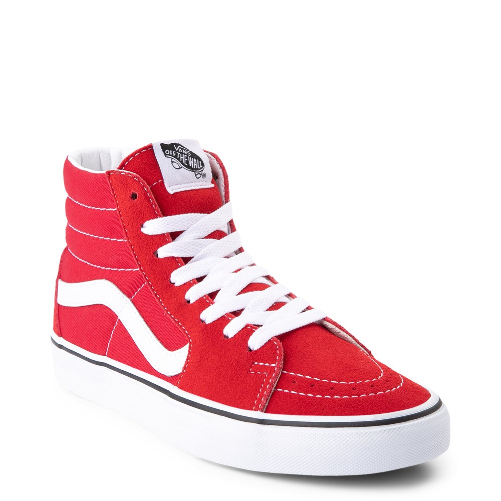 all red vans sk8 hi