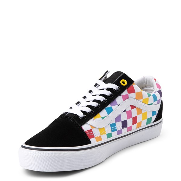 vans rainbow checkerboard old skool