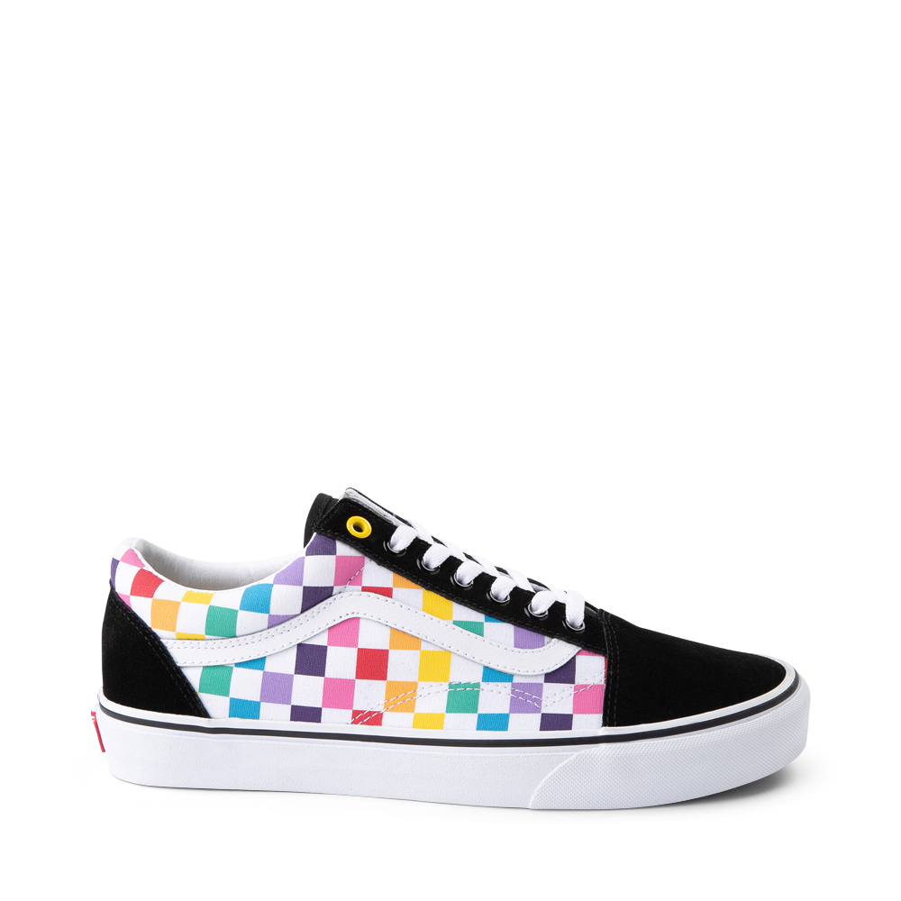 Details about   Vans Classic Old Skool Rainbow Checkerboard Skate New Men Shoes Rare VN0A4BV5U09 