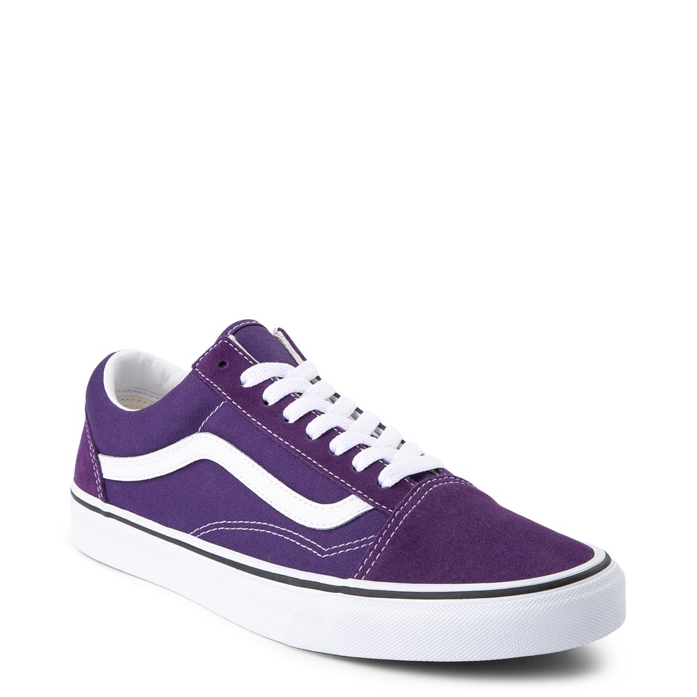 grey and purple vans