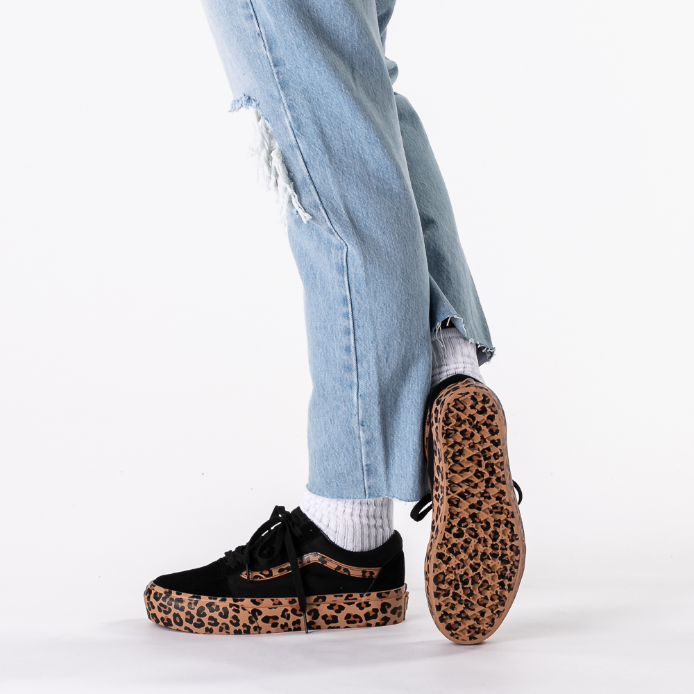 leopard print vans platform