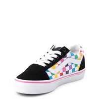 old skool vans rainbow checkered
