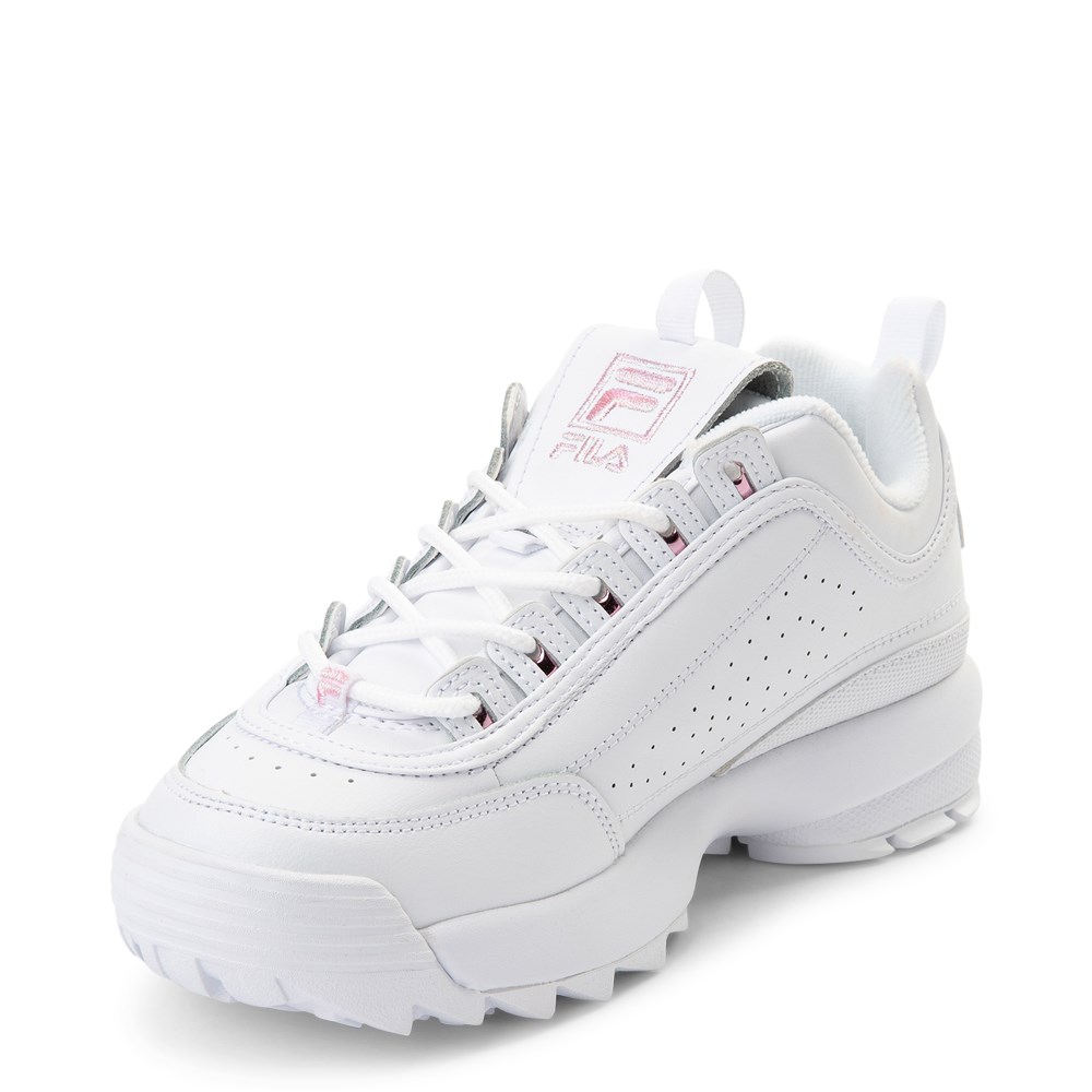 fila platform sneakers white