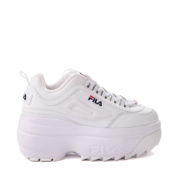 Womens Fila Disruptor Platform Wedge Athletic Shoe White Journeys