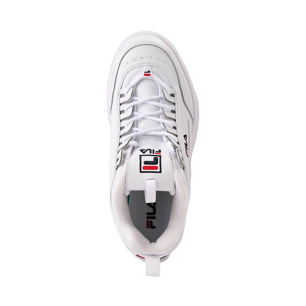 Womens Fila Disruptor Platform Wedge Athletic Shoe White Journeys