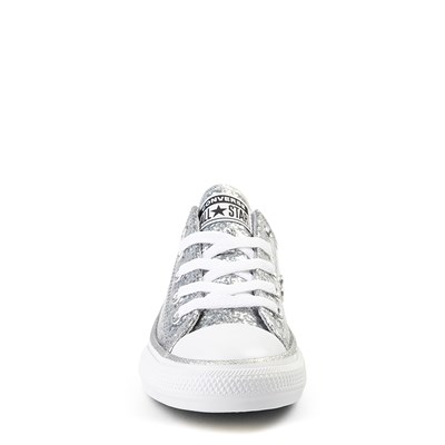 silver shiny converse