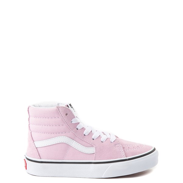 dark pink high top vans