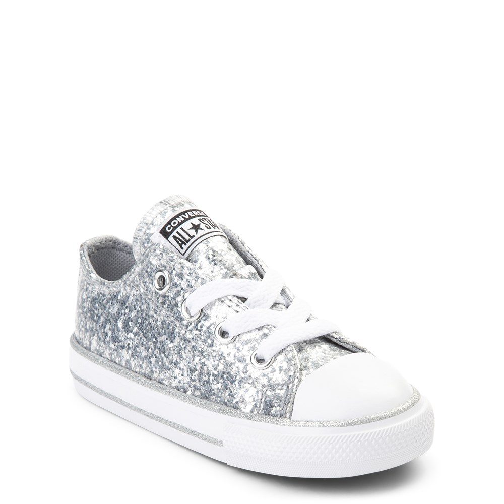 sparkling white shoes