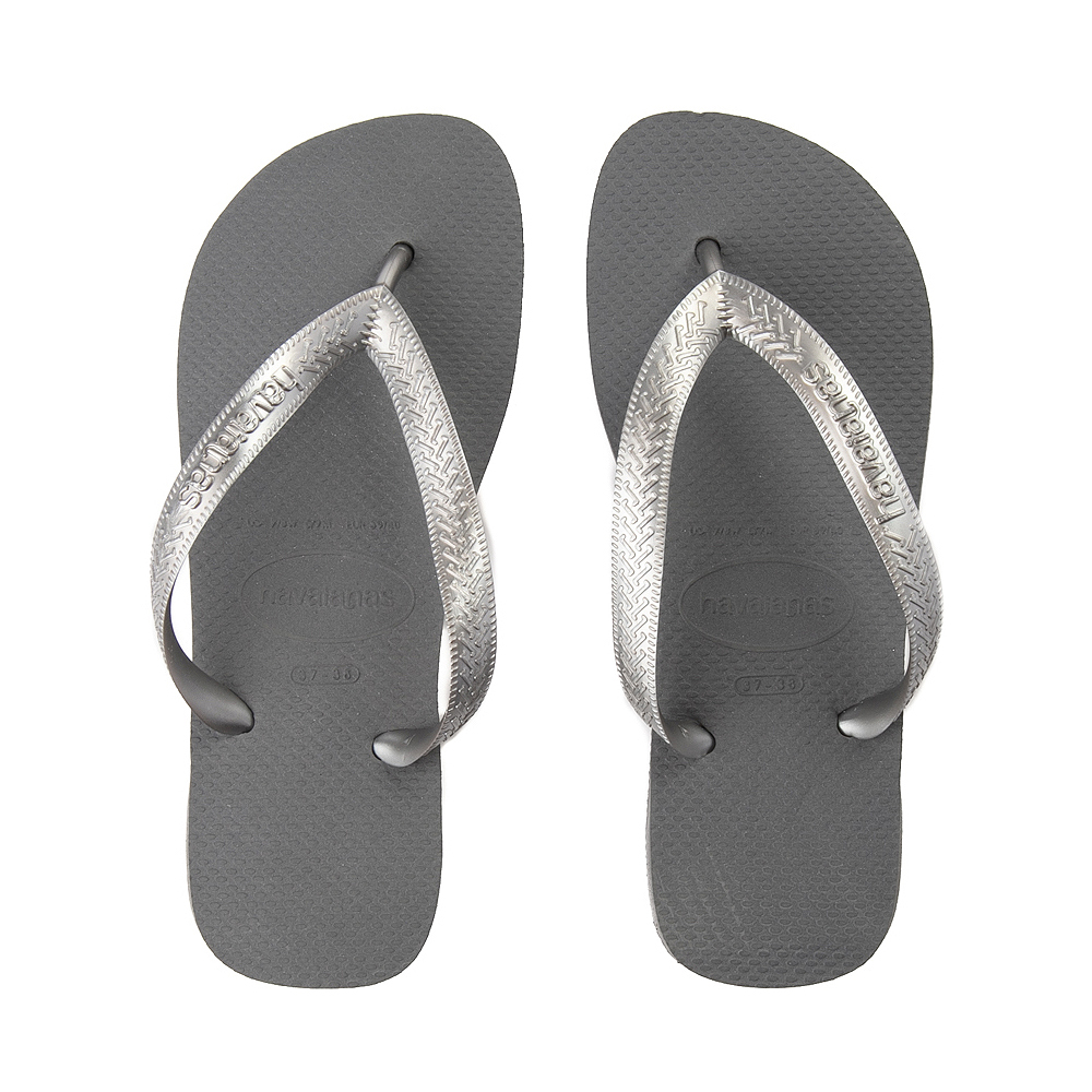 Womens Havaianas Top Tiras Sandal - Steel Gray