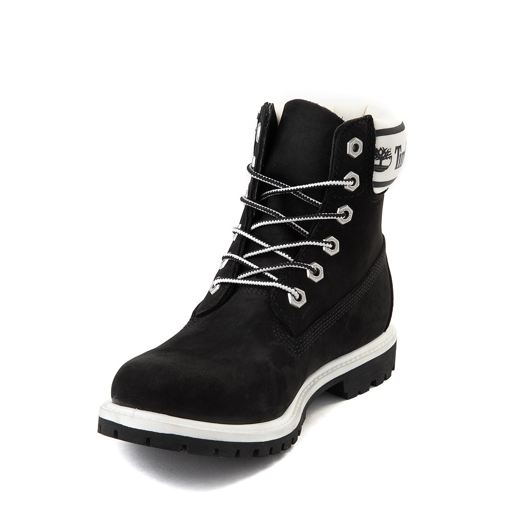 black and white timberlands women's
