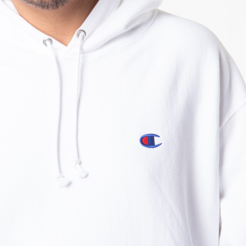 champion hoodie white and gold