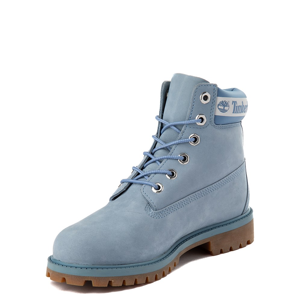 grey and blue timberlands