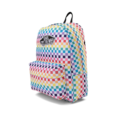 vans rainbow checkered backpack