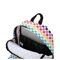 vans rainbow checkerboard realm backpack