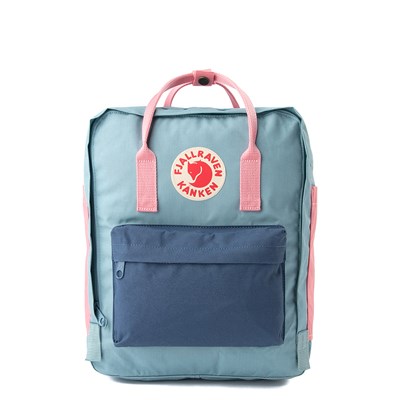 kanken backpack blue and pink