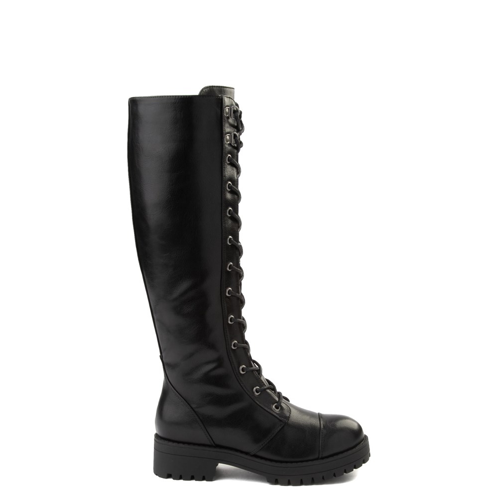 cheap black combat boots womens