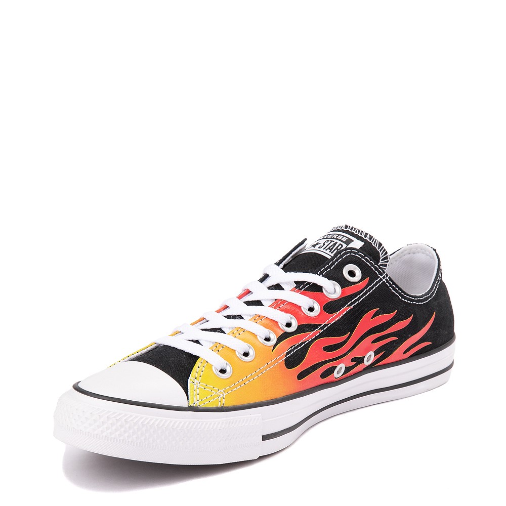 Converse Chuck Taylor All Star Lo Flames Sneaker - Black | Journeys