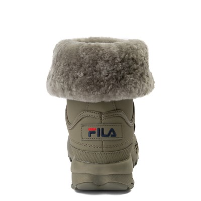 fila boots with fur green