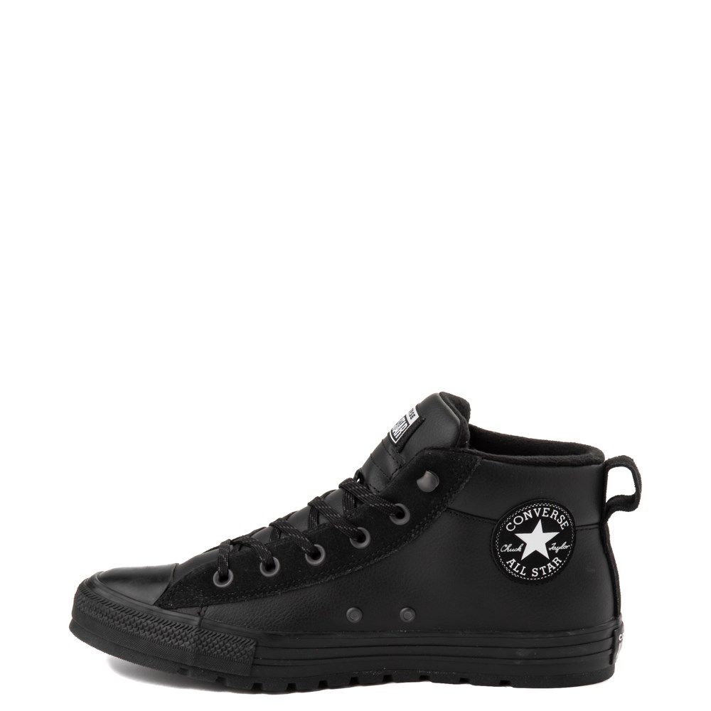 converse leather mid tops