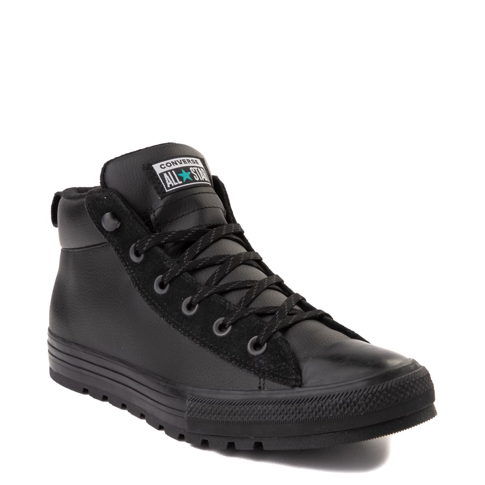 converse all star leather mid boots