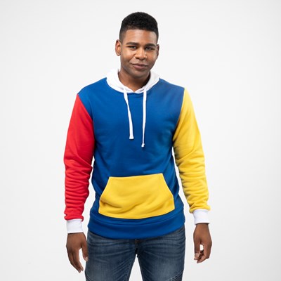 block color hoodie