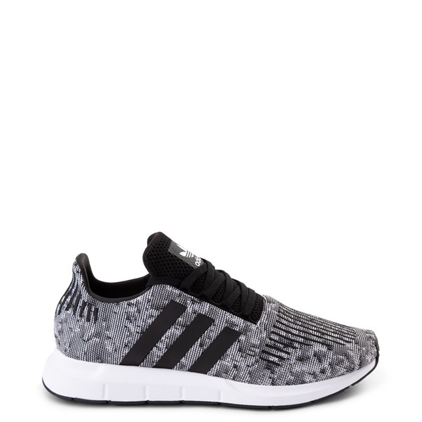 Mens adidas Swift Run Athletic Shoe - Gray / Black White