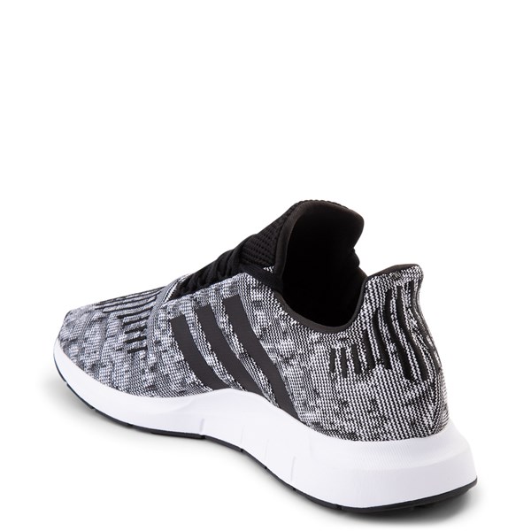 alternate view Mens adidas Swift Run Athletic Shoe - Gray / Black / WhiteALT2