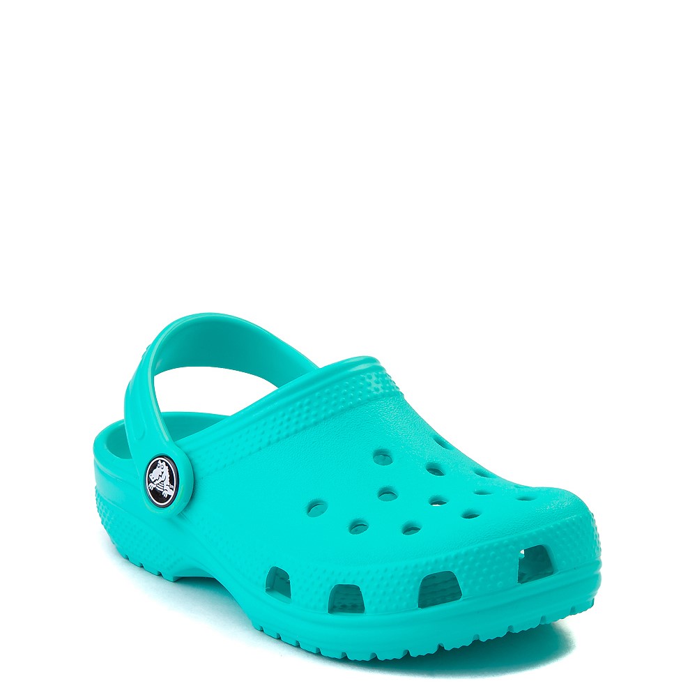 pool blue crocs kids
