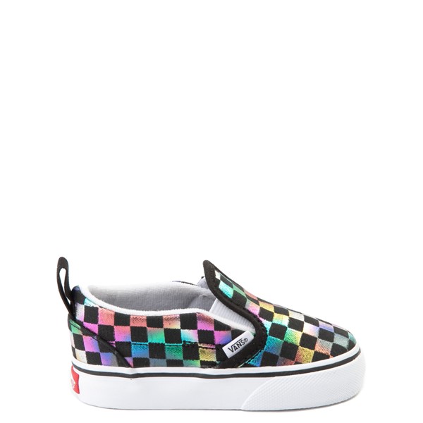 metallic checkered vans