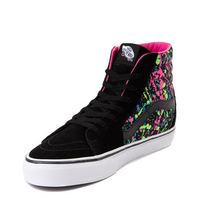 black paint splatter vans