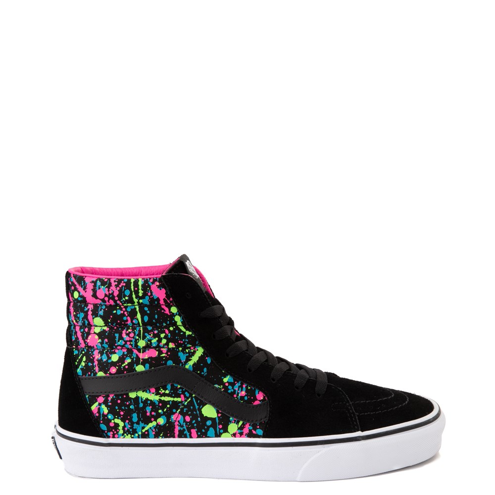 black high top skate shoes