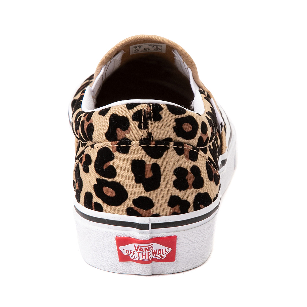 leopard van slip ons