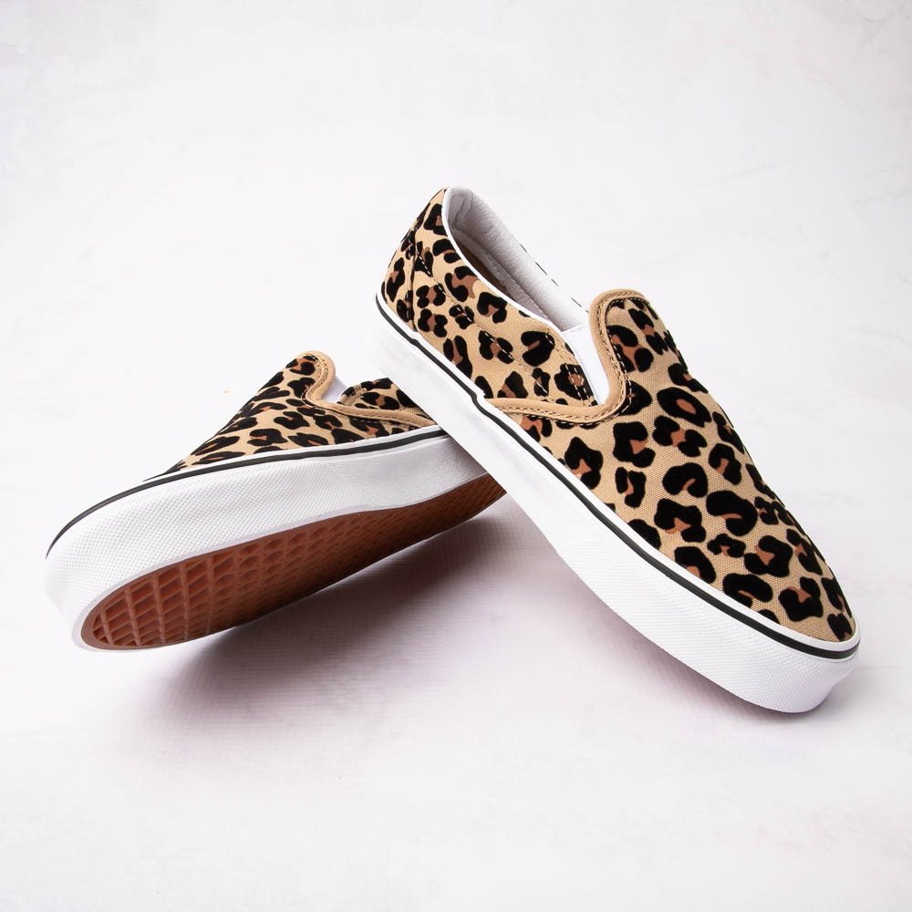 vans leopard slip on skate shoe