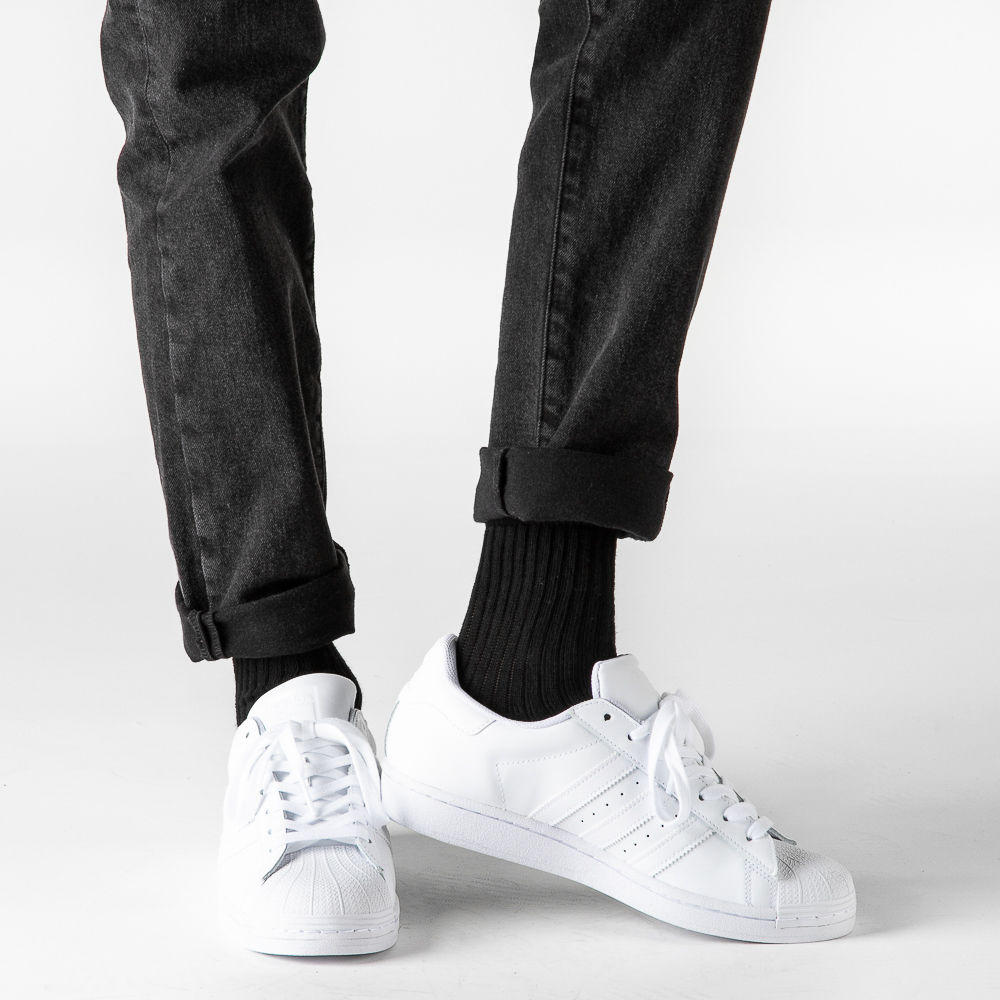 mens adidas black and white