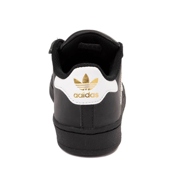 alternate view adidas Superstar Athletic Shoe - Little Kid - Black / WhiteALT4