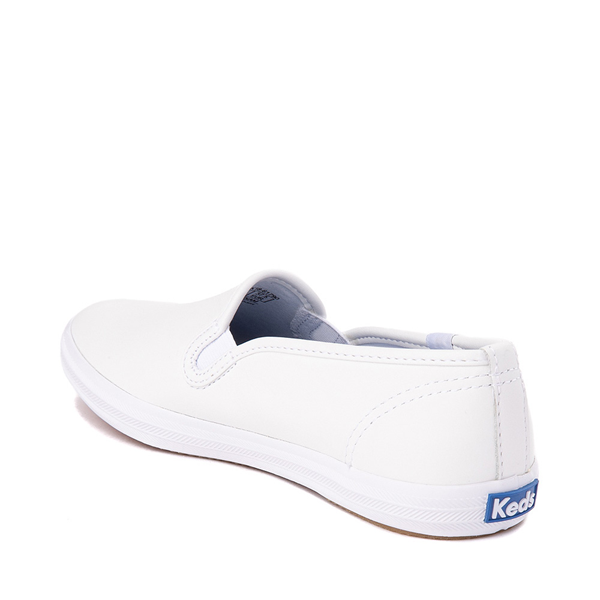 alternate view Womens Keds Champion Slip On Leather Casual Shoe - WhiteALT1