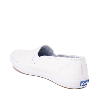 Alternate view of Womens Keds Champion Slip On Leather Casual Shoe - White