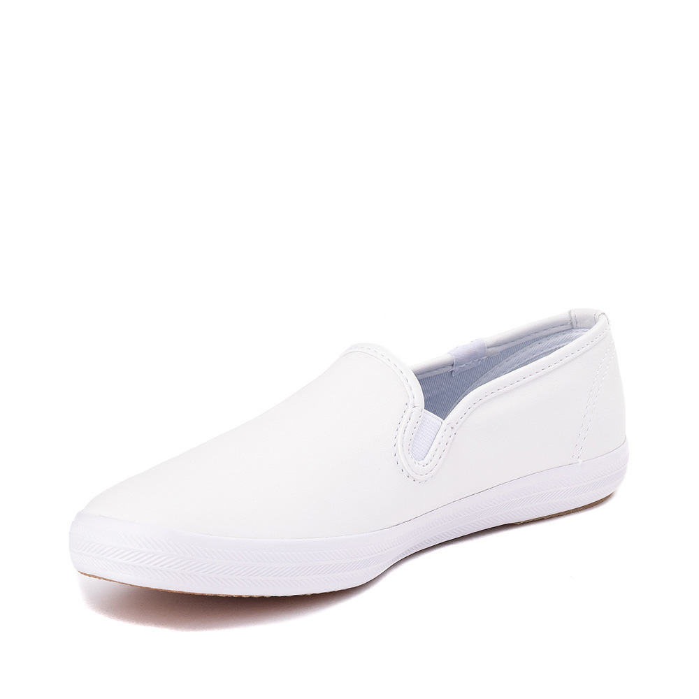 Womens Keds Champion Slip On Leather Casual Shoe - White | Journeys