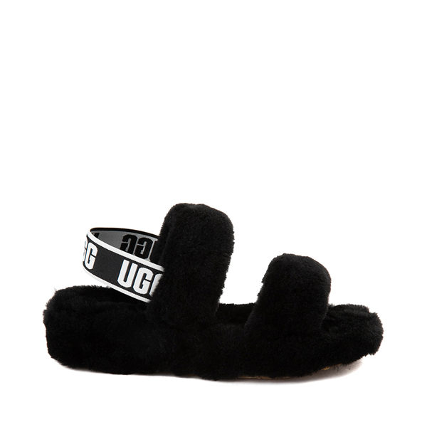 Womens UGG&reg; Oh Yeah Slide Sandal - Black