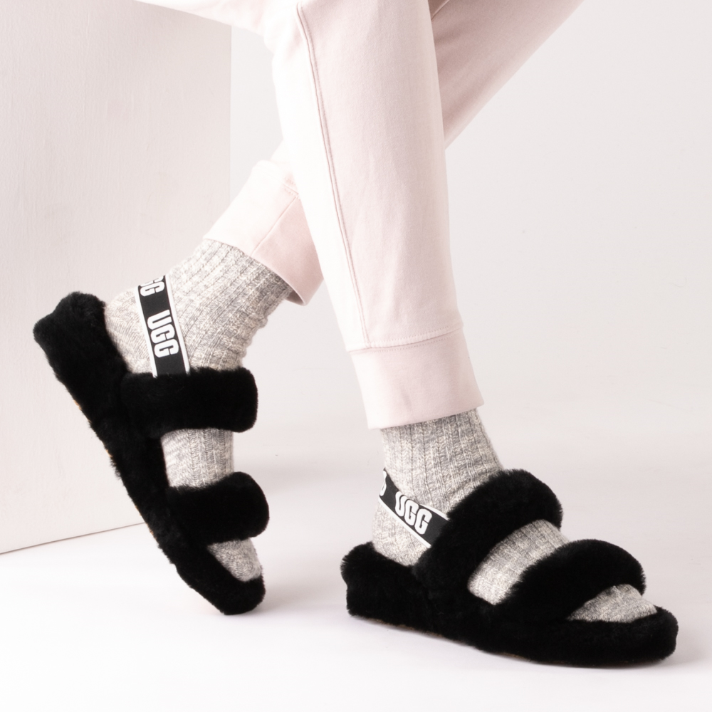 ugg oh yeah slides black