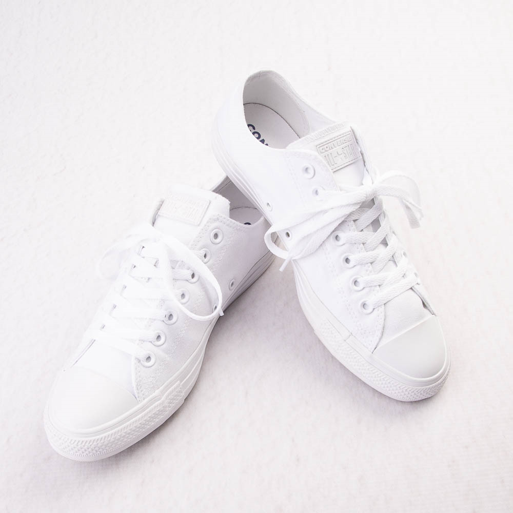 converse white monochrome low top