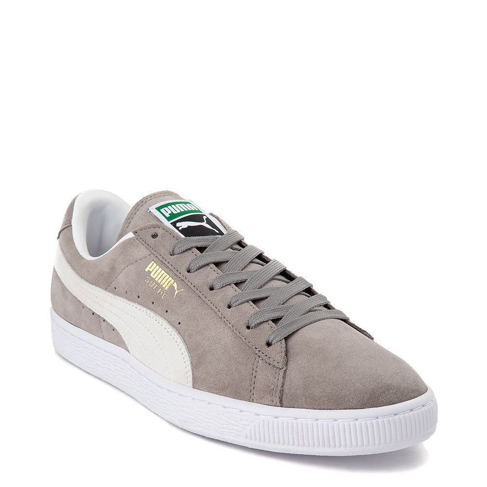 puma grey suede sneakers